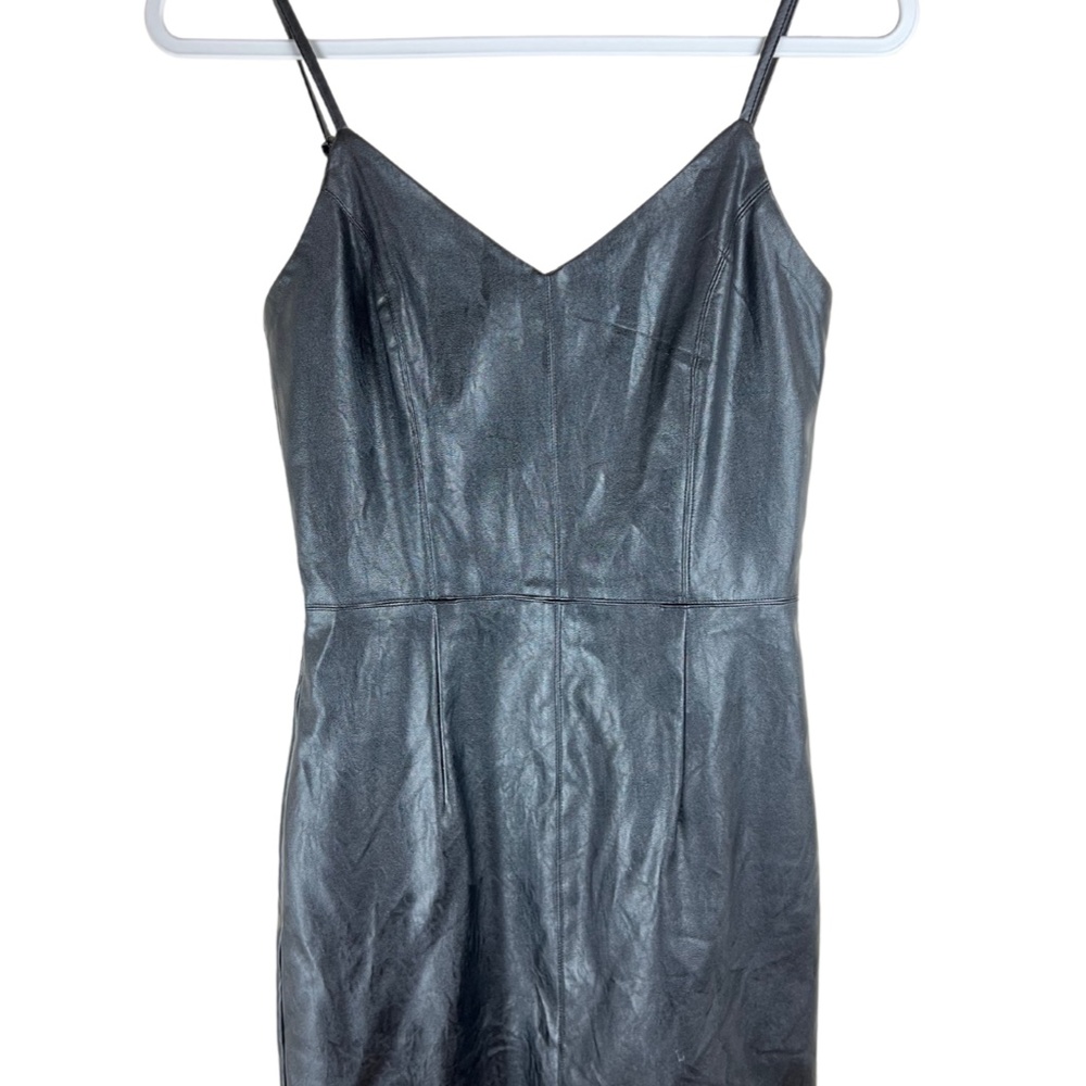 Faux Leather Dress